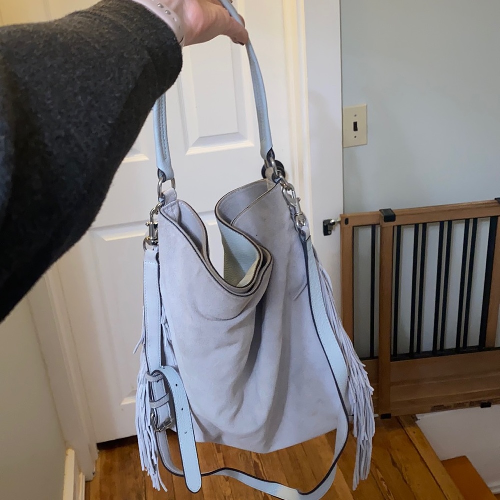 Leather and suede bag